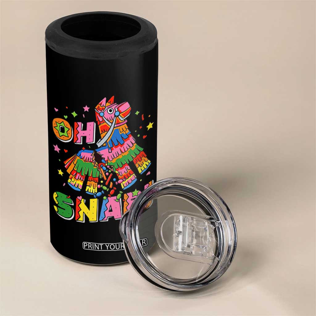 Funny Cinco De Mayo Pinata Candy Party 4 in 1 Can Cooler Tumbler Oh Snap TS12 Print Your Wear