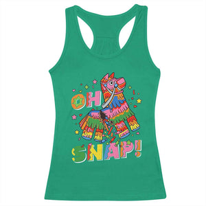 Funny Cinco De Mayo Pinata Candy Party Racerback Tank Top Oh Snap TS12 Irish Green Print Your Wear