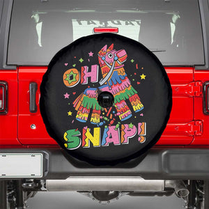 Funny Cinco De Mayo Pinata Candy Party Spare Tire Cover Oh Snap TS12 Black Print Your Wear