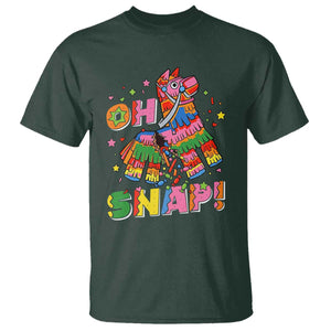 Funny Cinco De Mayo Pinata Candy Party T Shirt Oh Snap TS12 Dark Forest Green Print Your Wear