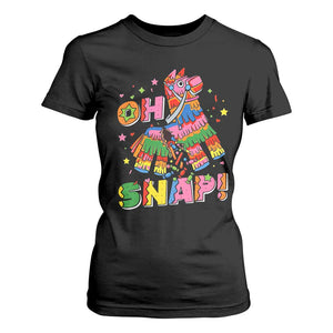 Funny Cinco De Mayo Pinata Candy Party T Shirt For Women Oh Snap TS12 Black Print Your Wear
