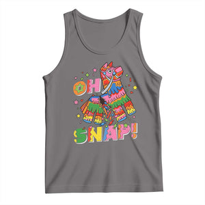 Funny Cinco De Mayo Pinata Candy Party Tank Top Oh Snap TS12 Deep Heather Print Your Wear