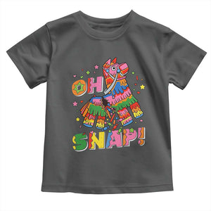 Funny Cinco De Mayo Pinata Candy Party Toddler T Shirt Oh Snap TS12 Dark Heather Print Your Wear