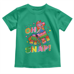 Funny Cinco De Mayo Pinata Candy Party Toddler T Shirt Oh Snap TS12 Irish Green Print Your Wear