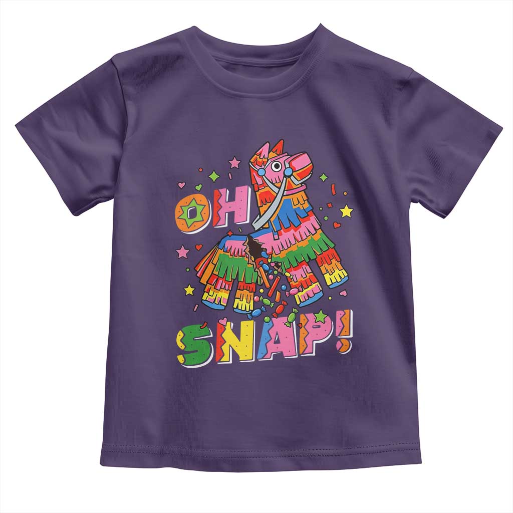 Funny Cinco De Mayo Pinata Candy Party Toddler T Shirt Oh Snap TS12 Purple Print Your Wear