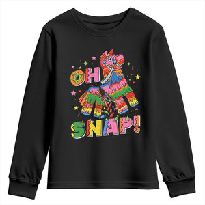 Funny Cinco De Mayo Pinata Candy Party Youth Sweatshirt Oh Snap TS12 Black Print Your Wear