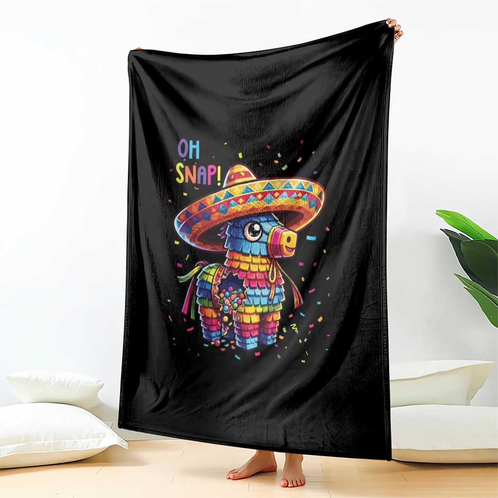 Hilarious Pinata Candy Rainbow Fiesta Party Throw Blanket Oh Snap TS12 Print Your Wear