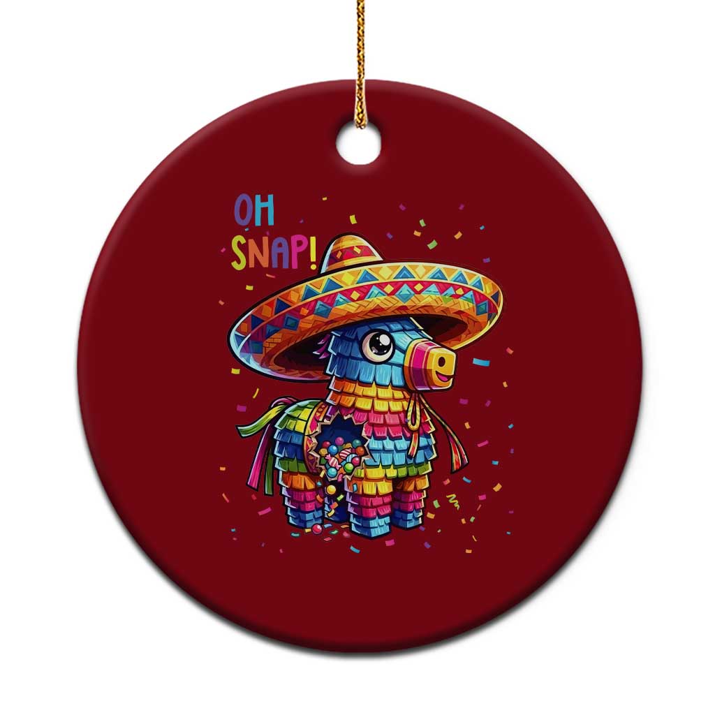 Hilarious Pinata Candy Rainbow Fiesta Party Ceramic Ornament Oh Snap TS12 1pc Red Print Your Wear
