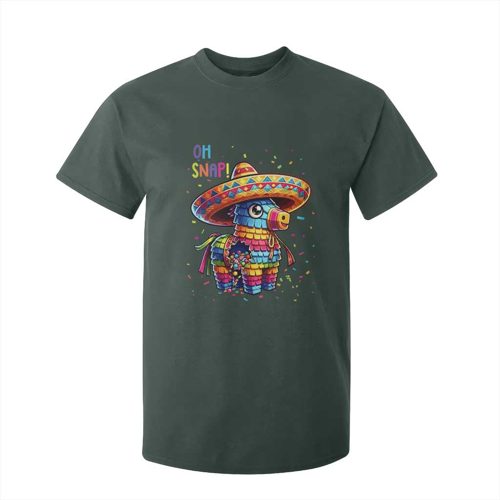 Hilarious Pinata Candy Rainbow Fiesta Party T Shirt For Kid Oh Snap TS12 Dark Forest Green Print Your Wear