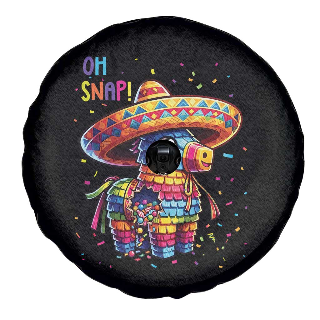 Hilarious Pinata Candy Rainbow Fiesta Party Spare Tire Cover Oh Snap TS12 Print Your Wear