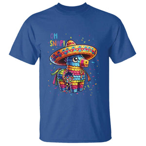 Hilarious Pinata Candy Rainbow Fiesta Party T Shirt Oh Snap TS12 Royal Blue Print Your Wear
