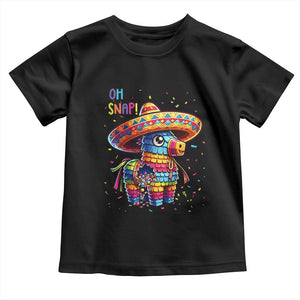 Hilarious Pinata Candy Rainbow Fiesta Party Toddler T Shirt Oh Snap TS12 Black Print Your Wear