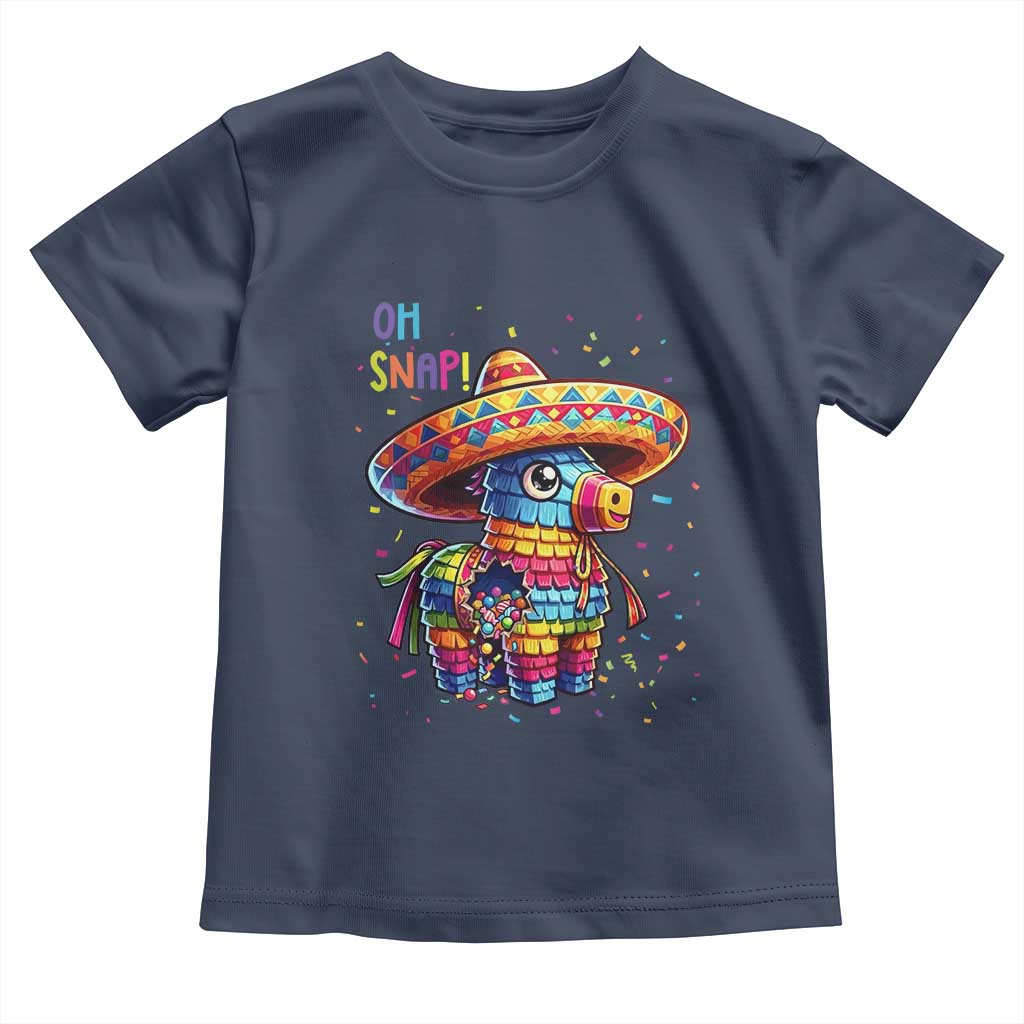 Hilarious Pinata Candy Rainbow Fiesta Party Toddler T Shirt Oh Snap TS12 Navy Print Your Wear