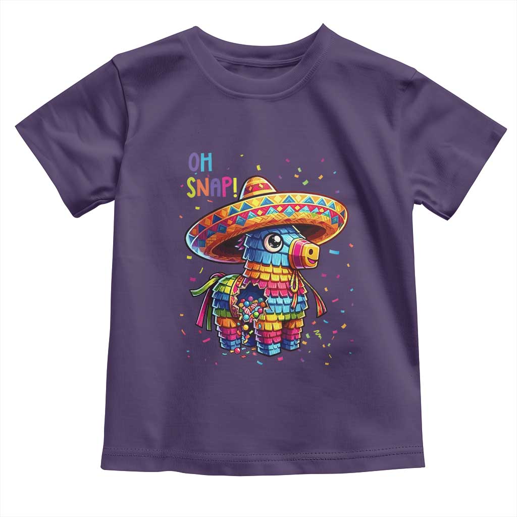 Hilarious Pinata Candy Rainbow Fiesta Party Toddler T Shirt Oh Snap TS12 Purple Print Your Wear