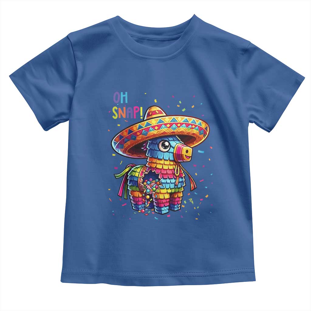 Hilarious Pinata Candy Rainbow Fiesta Party Toddler T Shirt Oh Snap TS12 Royal Blue Print Your Wear