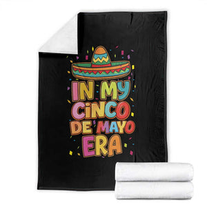 Funny Mexican Fiesta Party Throw Blanket In My Cinco De Mayo Era TS12 Black Print Your Wear