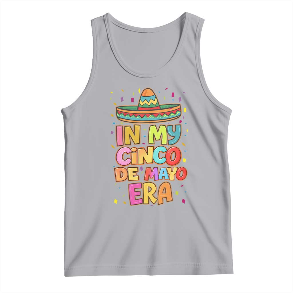 Funny Mexican Fiesta Party Tank Top In My Cinco De Mayo Era TS12 Athletic Heather Print Your Wear