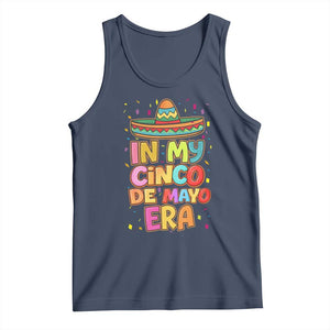 Funny Mexican Fiesta Party Tank Top In My Cinco De Mayo Era TS12 Navy Print Your Wear