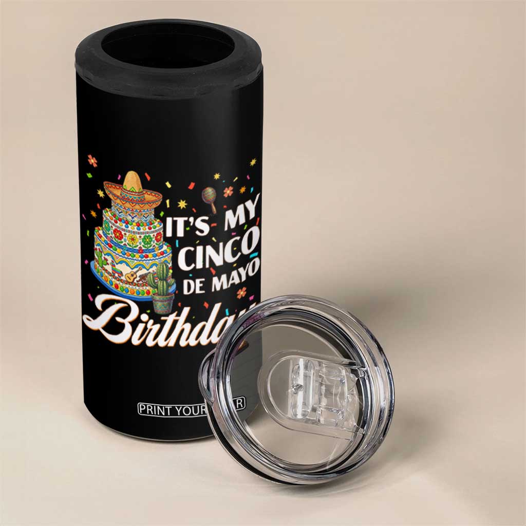 Funny Cinco De Mayo Birthday 4 in 1 Can Cooler Tumbler Mexican Fiesta Theme Party TS12 Print Your Wear