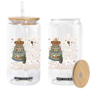 Funny Cinco De Mayo Birthday Glass Can Mexican Fiesta Theme Party TS12 Print Your Wear