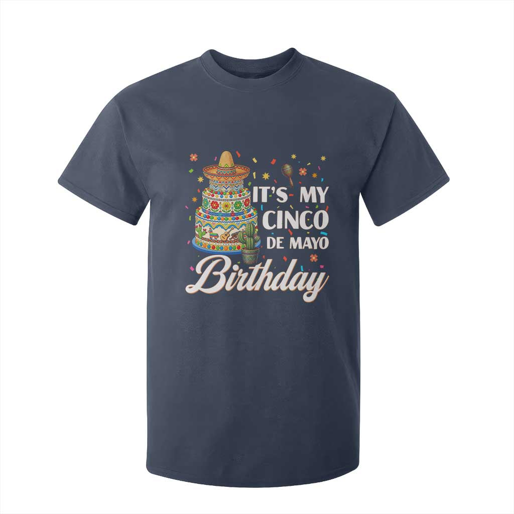 Funny Cinco De Mayo Birthday T Shirt For Kid Mexican Fiesta Theme Party TS12 Navy Print Your Wear