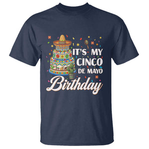 Funny Cinco De Mayo Birthday T Shirt Mexican Fiesta Theme Party TS12 Navy Print Your Wear