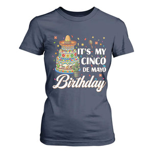 Funny Cinco De Mayo Birthday T Shirt For Women Mexican Fiesta Theme Party TS12 Navy Print Your Wear