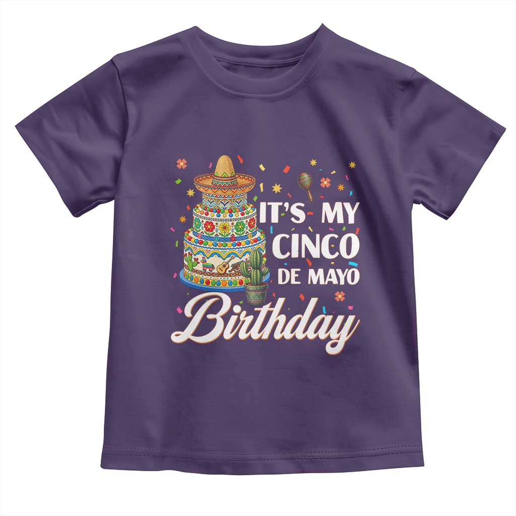 Funny Cinco De Mayo Birthday Toddler T Shirt Mexican Fiesta Theme Party TS12 Purple Print Your Wear