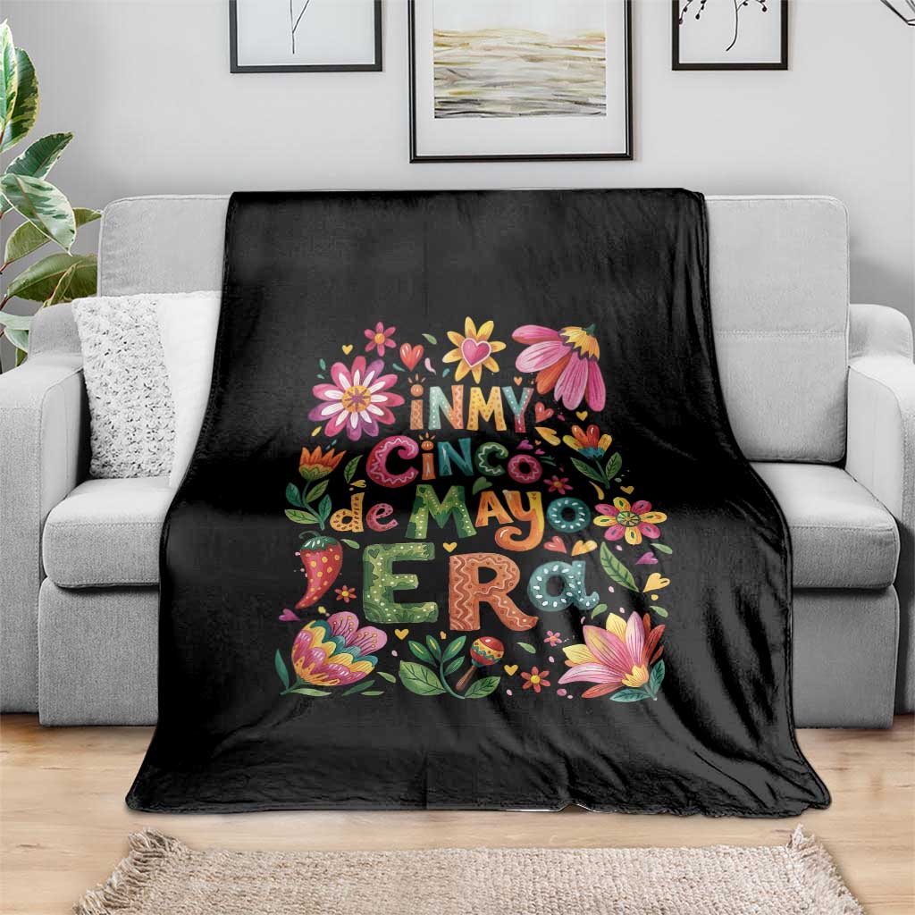 Trendy Floral Fiesta Celebration Throw Blanket In My Cinco De Mayo Era TS12 Print Your Wear
