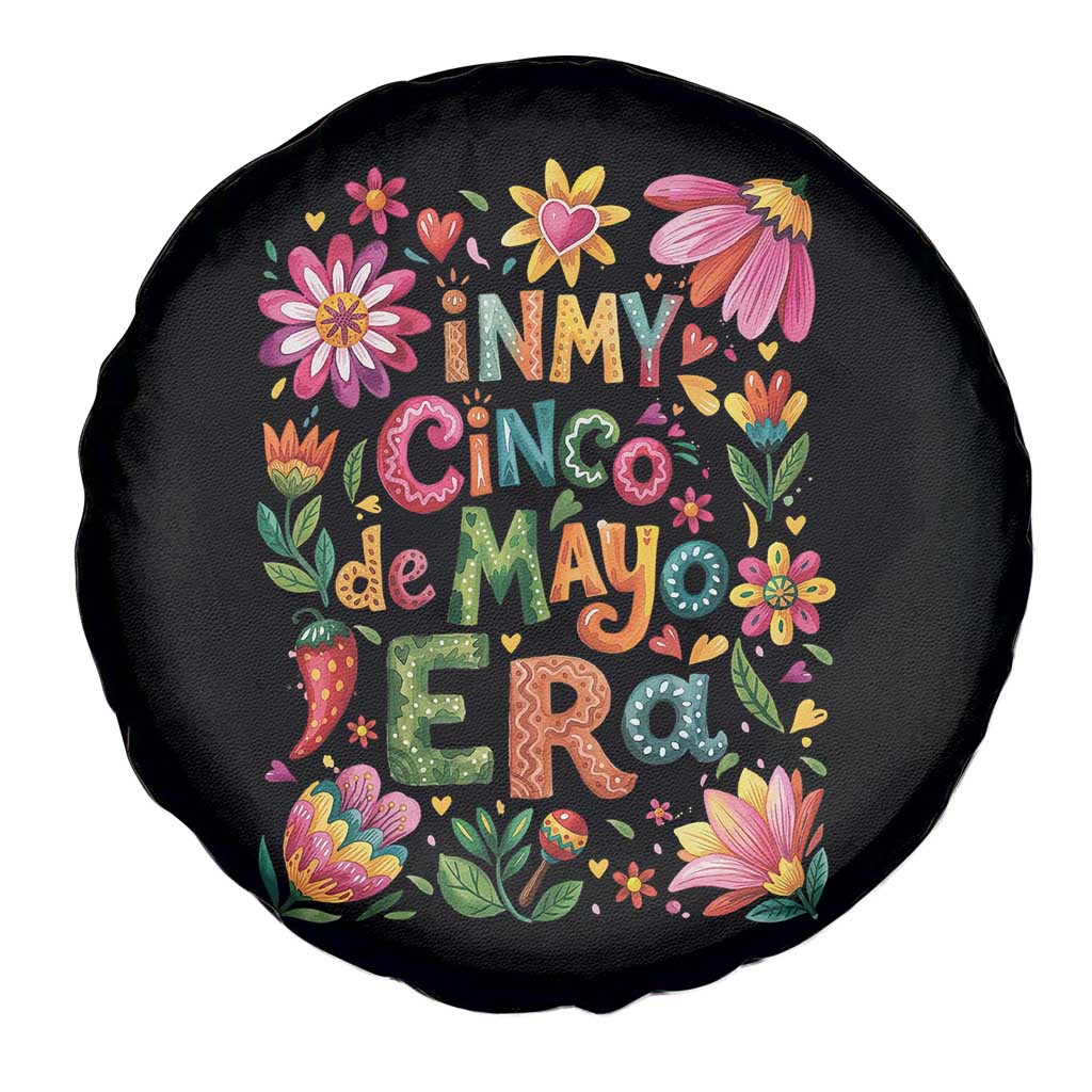 Trendy Floral Fiesta Celebration Spare Tire Cover In My Cinco De Mayo Era TS12 Print Your Wear