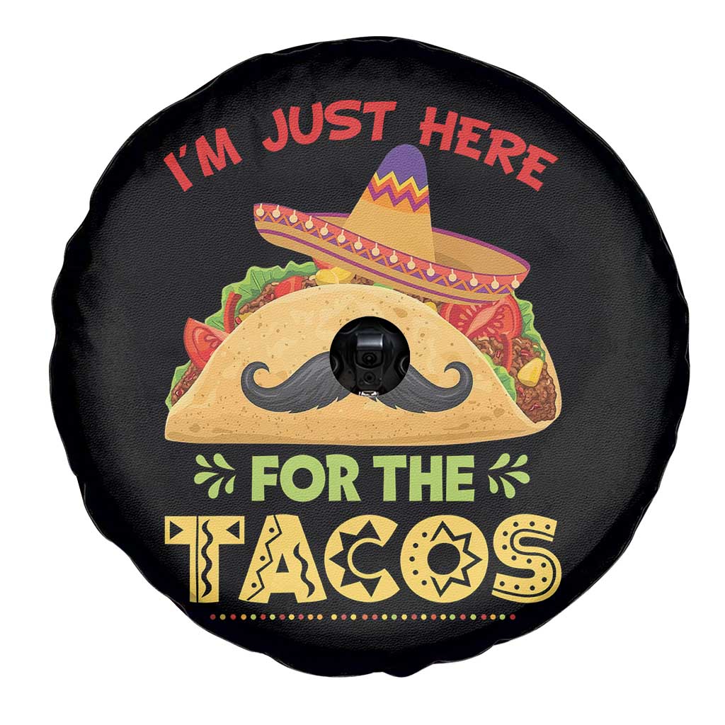 Funny Cinco De Mayo Taco Spare Tire Cover Just Here For The Tacos TS12 Print Your Wear