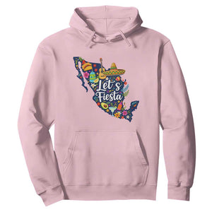 Cinco De Mayo Party Mexican Map Hoodie Lets Fiesta TS12 Light Pink Print Your Wear