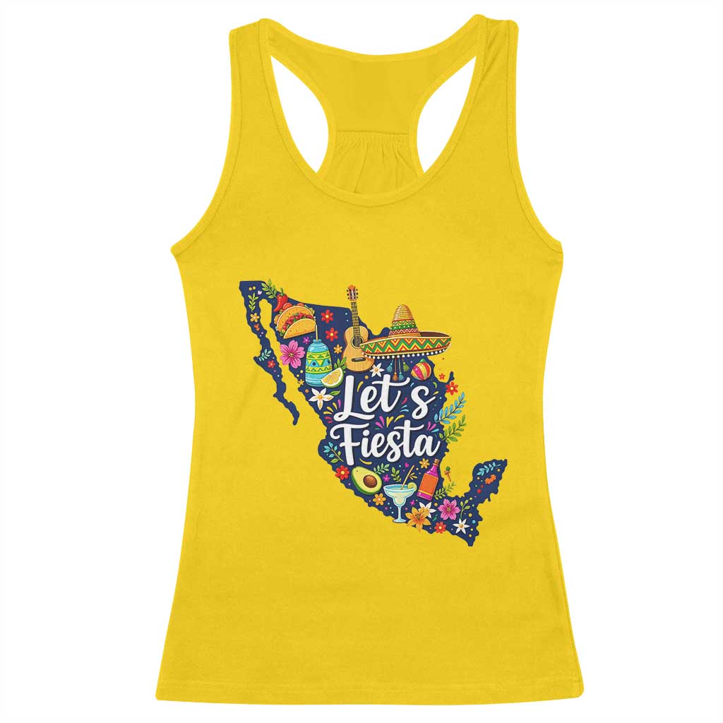 Cinco De Mayo Party Mexican Map Racerback Tank Top Lets Fiesta TS12 Daisy Print Your Wear