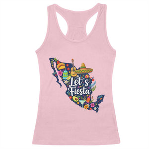 Cinco De Mayo Party Mexican Map Racerback Tank Top Lets Fiesta TS12 Light Pink Print Your Wear