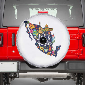 Cinco De Mayo Party Mexican Map Spare Tire Cover Lets Fiesta TS12 White Print Your Wear