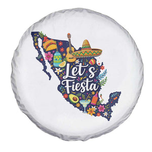 Cinco De Mayo Party Mexican Map Spare Tire Cover Lets Fiesta TS12 Print Your Wear