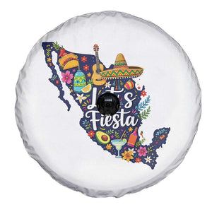 Cinco De Mayo Party Mexican Map Spare Tire Cover Lets Fiesta TS12 Print Your Wear