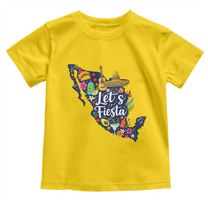 Cinco De Mayo Party Mexican Map Toddler T Shirt Lets Fiesta TS12 Daisy Print Your Wear