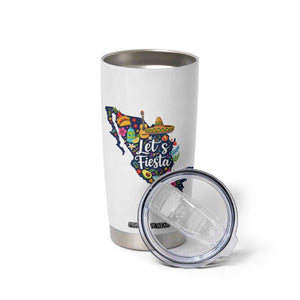 Cinco De Mayo Party Mexican Map Tumbler Cup Lets Fiesta TS12 Print Your Wear