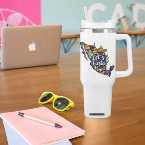 Cinco De Mayo Party Mexican Map Tumbler With Handle Lets Fiesta TS12 Print Your Wear