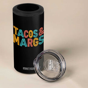 Tacos And Margaritas Lover 4 in 1 Can Cooler Tumbler Cinco De Mayo Fiesta TS12 Print Your Wear