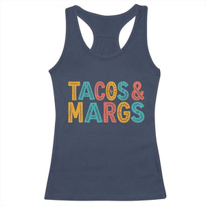 Tacos And Margaritas Lover Racerback Tank Top Cinco De Mayo Fiesta TS12 Navy Print Your Wear
