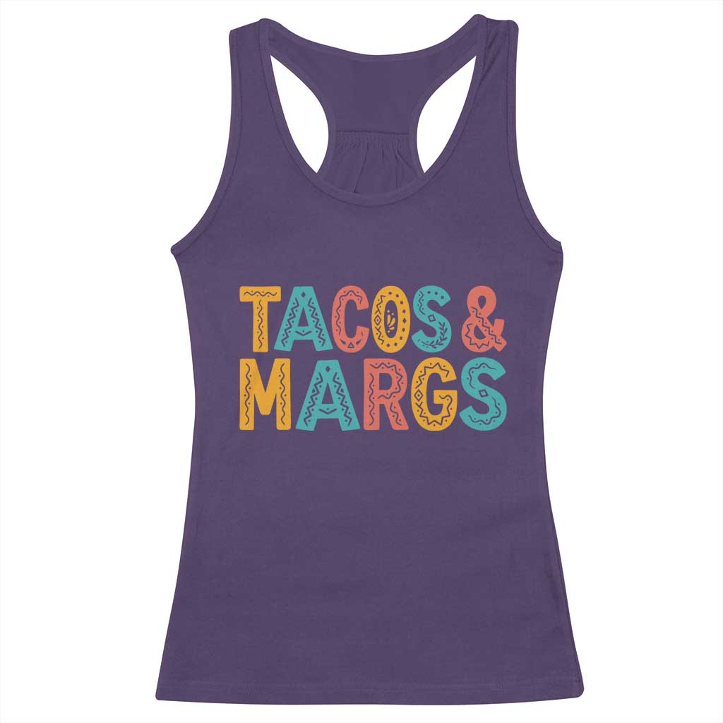 Tacos And Margaritas Lover Racerback Tank Top Cinco De Mayo Fiesta TS12 Purple Print Your Wear