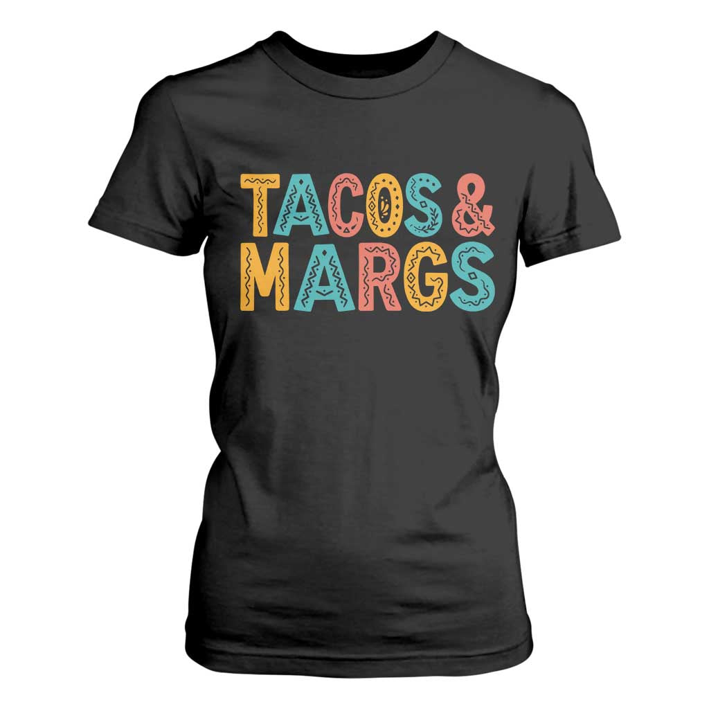 Tacos And Margaritas Lover T Shirt For Women Cinco De Mayo Fiesta TS12 Black Print Your Wear