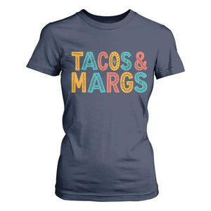 Tacos And Margaritas Lover T Shirt For Women Cinco De Mayo Fiesta TS12 Navy Print Your Wear