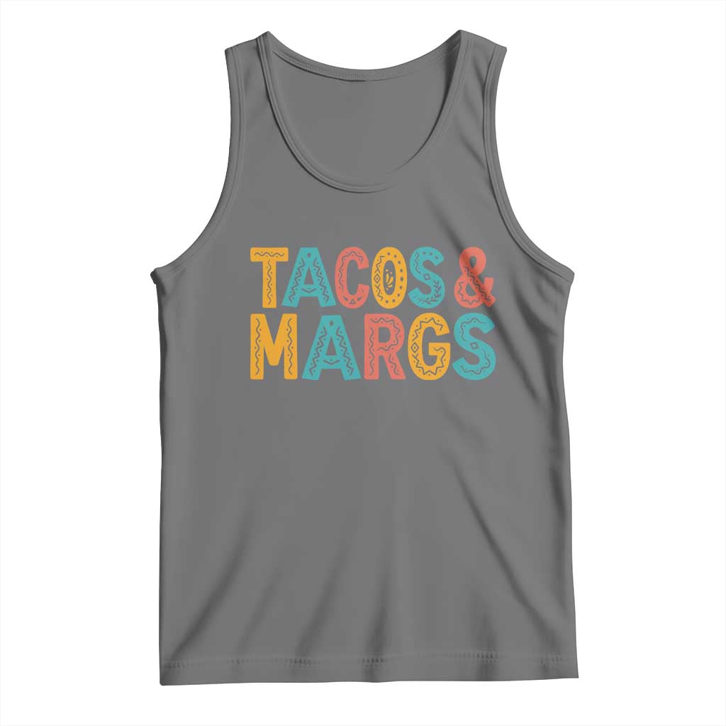 Tacos And Margaritas Lover Tank Top Cinco De Mayo Fiesta TS12 Black Heather Print Your Wear