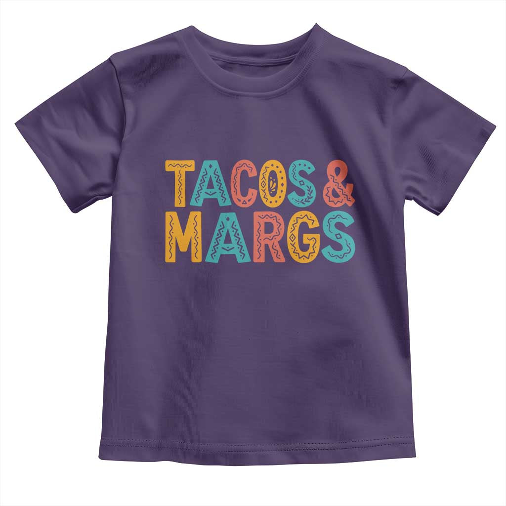 Tacos And Margaritas Lover Toddler T Shirt Cinco De Mayo Fiesta TS12 Purple Print Your Wear