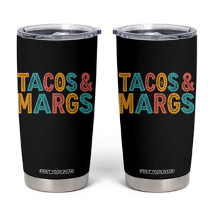 Tacos And Margaritas Lover Tumbler Cup Cinco De Mayo Fiesta TS12 Black Print Your Wear