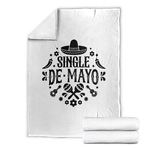 Single De Mayo Mode On Throw Blanket Funny Fiesta Party Quote TS12 White Print Your Wear