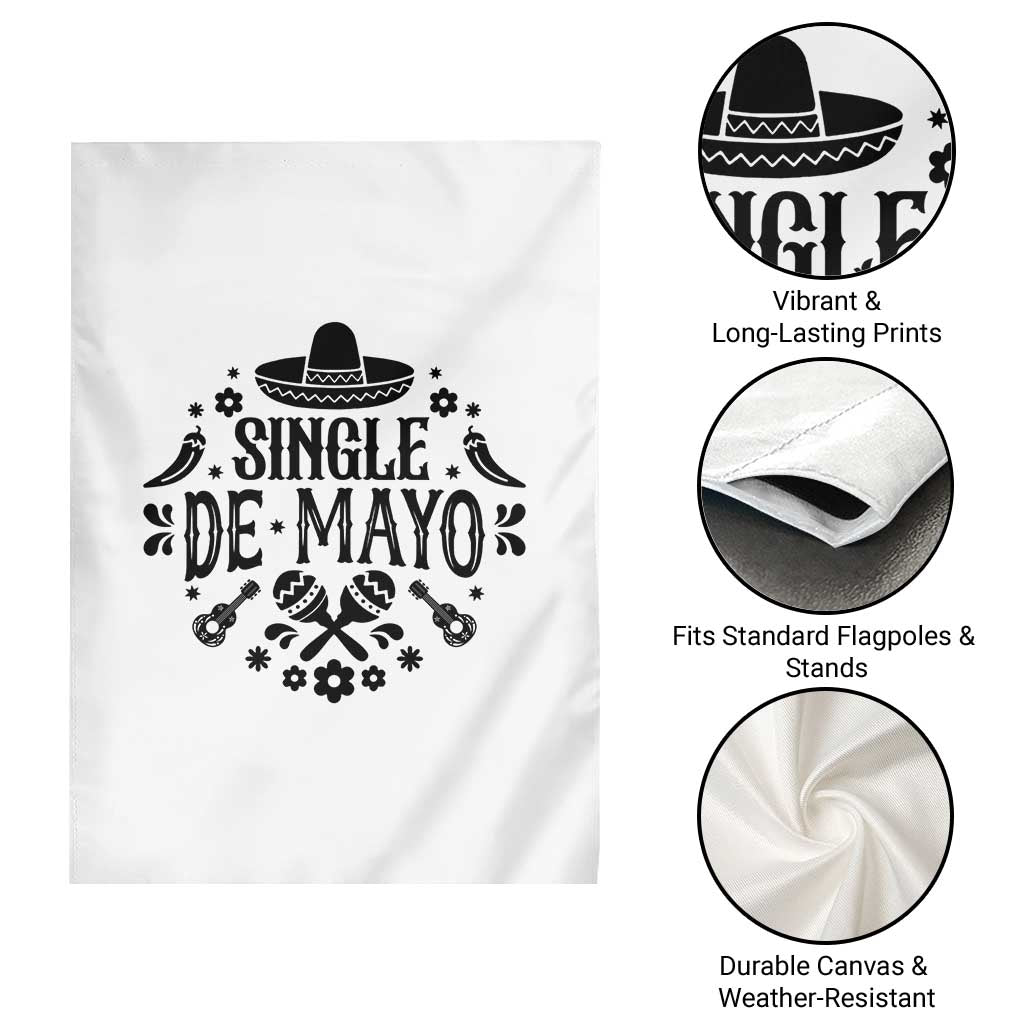 Single De Mayo Mode On Garden Flag Funny Fiesta Party Quote TS12 Print Your Wear